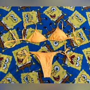 Vibrant orange Bikini Set